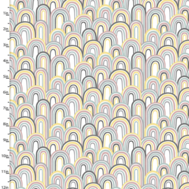 Small and Mighty Rainbows 3 Wishes Cotton Flannel Fabric