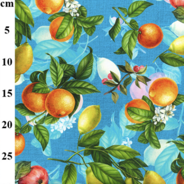 Fruit Garden Digital Print Cotton Canvas Print Fabric