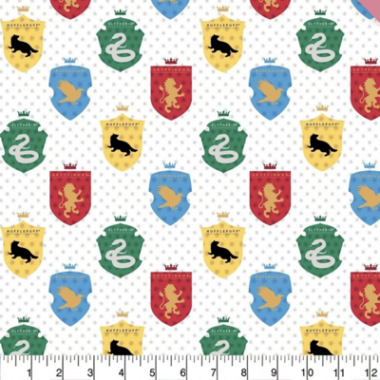 Multi house Tonal Harry Potter Fabric