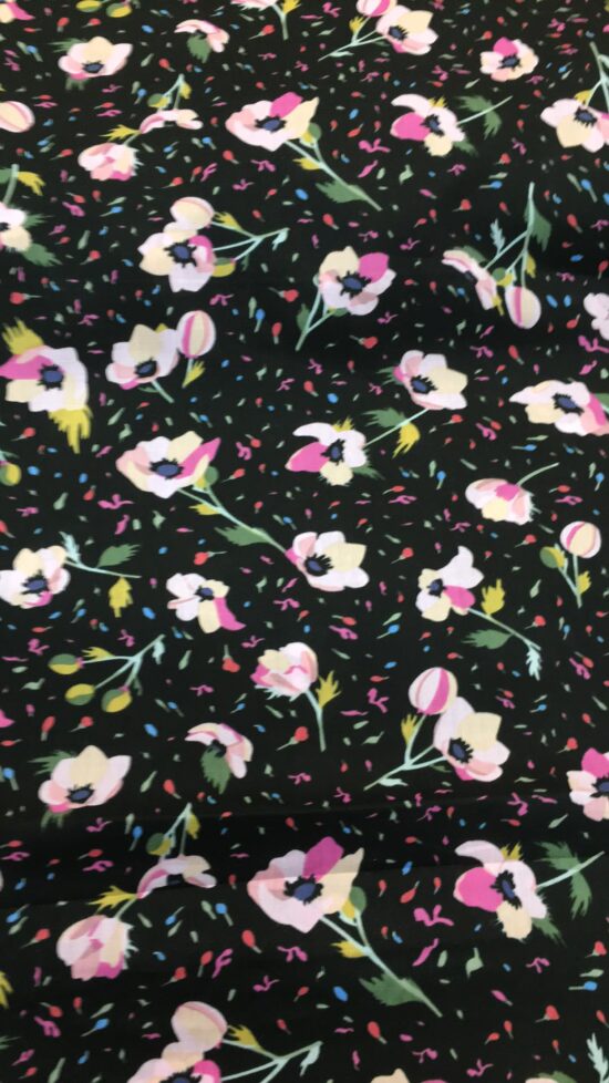 Flowers And Flutter Cotton Pima Lawn Dress Fabric 0207 – Remnant House ...