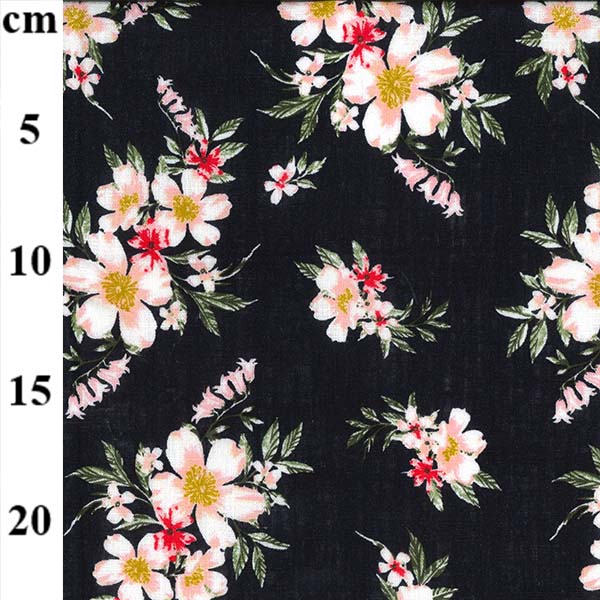 Martina Floral Linen Mix Dress Fabric – Remnant House Fabric
