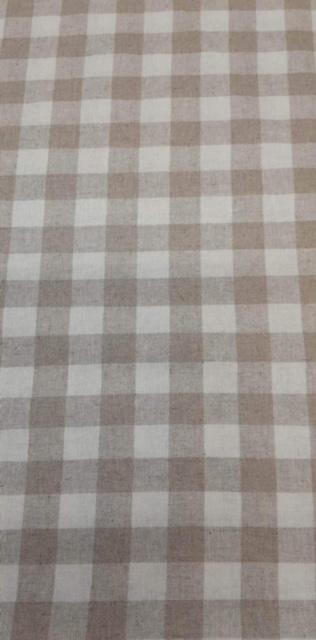 Tibet Check Linen Cotton Mix Fabric – Remnant House Fabric
